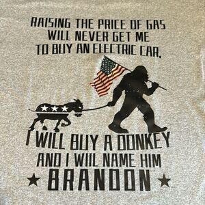 Funny Big Foot Political Men’s Tee Shirt Size XL